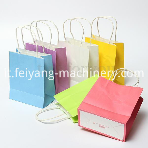 Sacco a pelo di carta che fa macchina Roll Feeing Paper Bag Making Machine